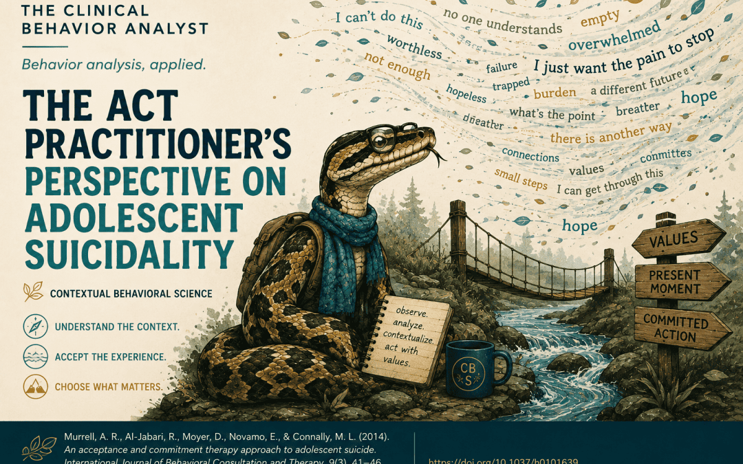 The ACT Practitioner’s Perspective on Adolescent Suicidality