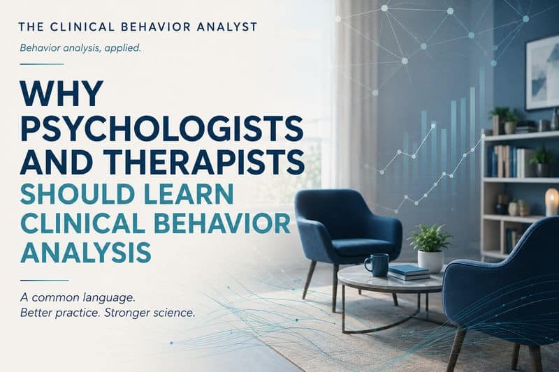 Why psychologists and therapists should learn clinical behavior analysis